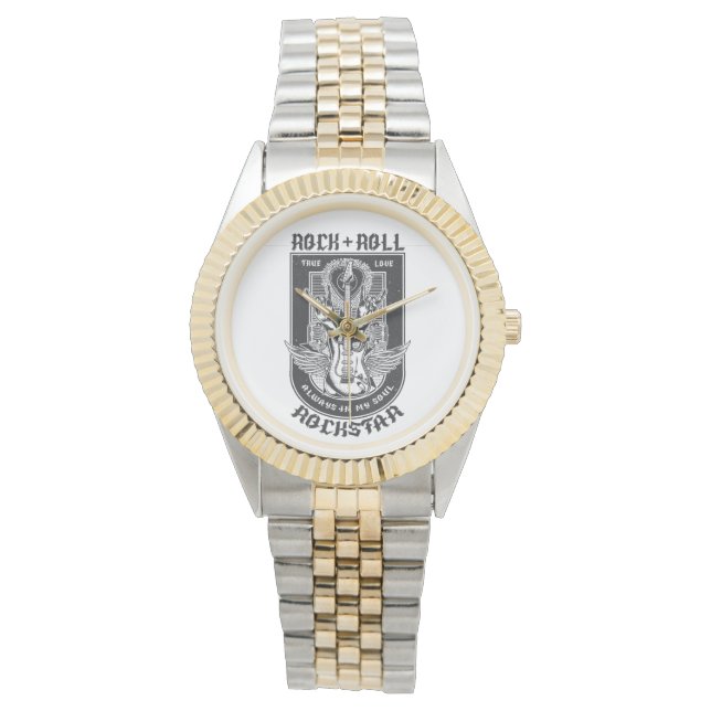 Guitar Rock design Watch (Front)