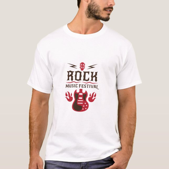 Guitar Rock Festival Mens  T-Shirt (Front)