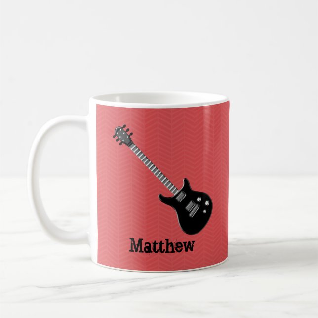 Guitar Rock Star Coffee Mug (Left)