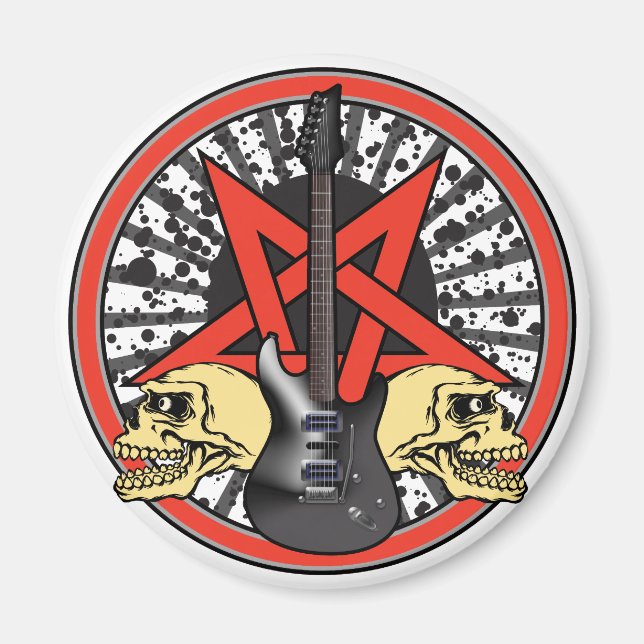 Guitar Rock Star Magnet (Front)