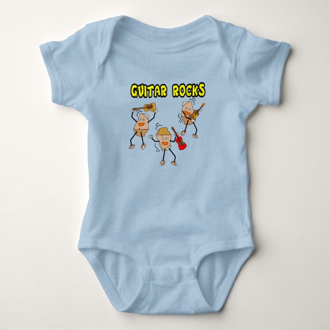 Guitar Rocks Baby Bodysuit (Front)
