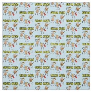 Guitar Rocks Fabric