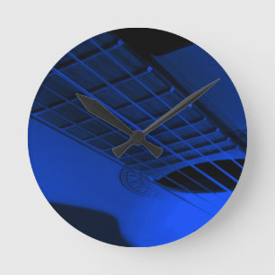 Guitar. Round Clock