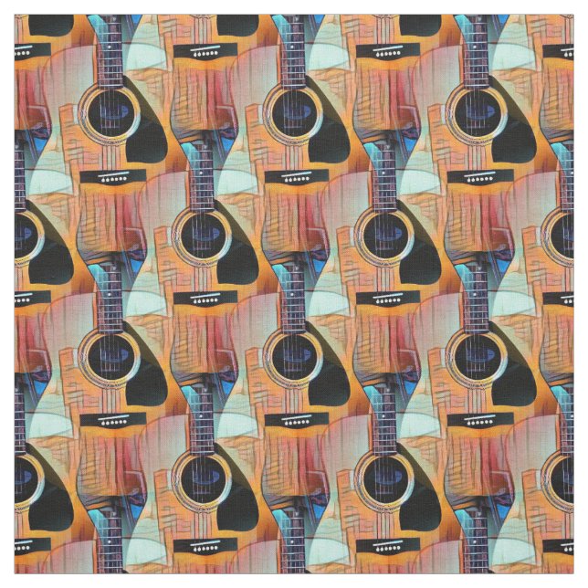 Guitar Rustic Acoustic Fabric (Swatch)