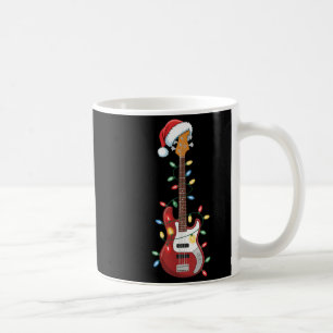 Guitar Santa Hat Christmas Lights B Player Guitari Coffee Mug