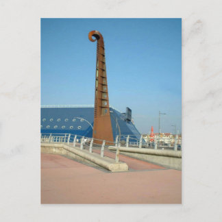Guitar sculpture, Blackpool Postcard