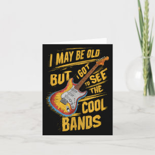 Guitar Shirt For Grandpa Funny Dad Guitar Birthday Card