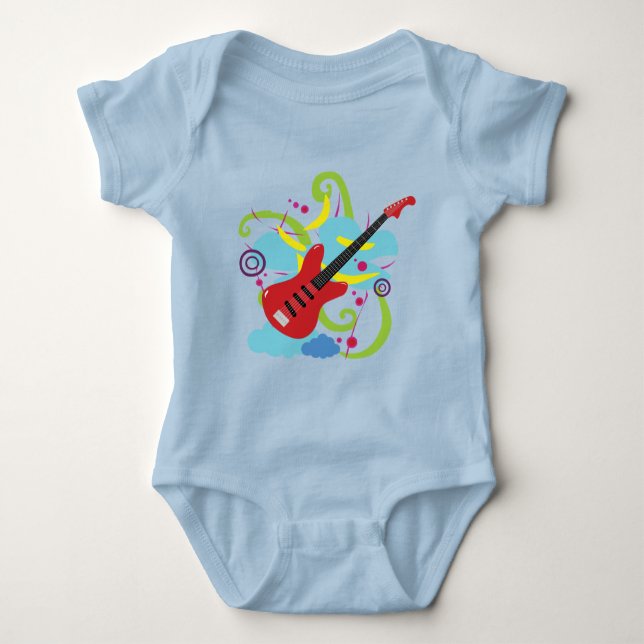 Guitar Solo Dream Baby Bodysuit (Front)
