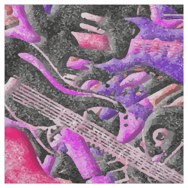 Guitar Sprinkles Fabric (Swatch)