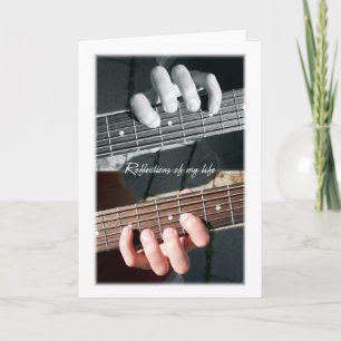Guitar Strings Abstract Card