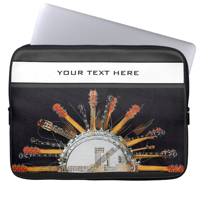 GUITAR STRINGS IN THE SUN LAPTOP SLEEVE (Front)