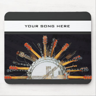 GUITAR STRINGS IN THE SUN MOUSE PAD