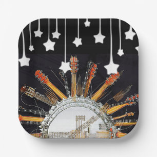 GUITAR STRINGS IN THE SUN PAPER PLATE