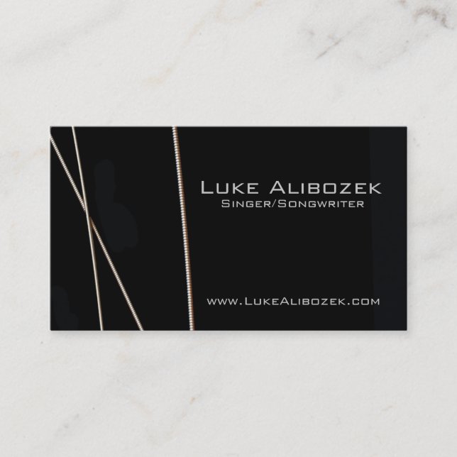 Guitar Strings Musician Card (Front)