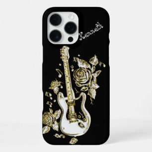 Guitar Strings Shine with Gold iPhone 16 Pro Max Case