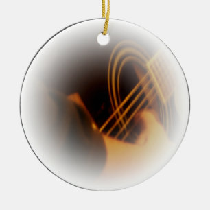 guitar strum ceramic tree decoration
