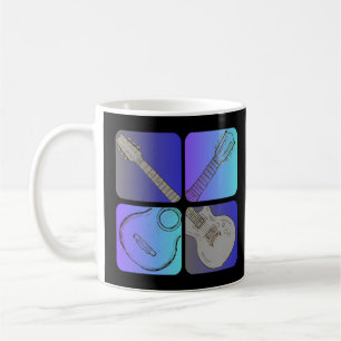 Guitar Style Cool Musician design Coffee Mug