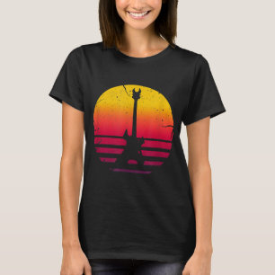 Guitar Sunset Electric Rock Music Lover Instrument T-Shirt