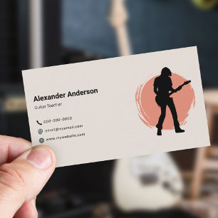 Guitar Teacher Business Card
