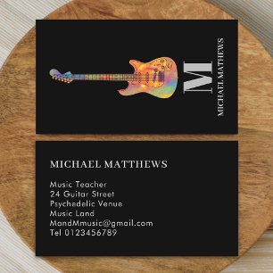 Guitar Teacher Custom Business Card