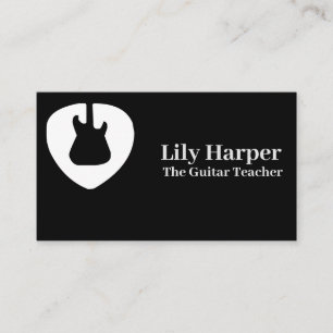 Guitar Teacher Electric & Acoustic Lessons Busin Calling Card