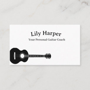 Guitar Teacher   Electric & Acoustic Lessons  Calling Card