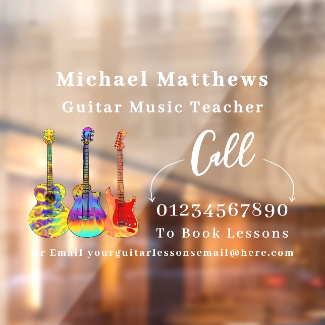 Guitar Teacher Music Lessons Advertising (Sheet 2)
