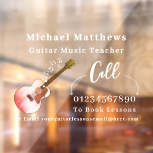 Guitar Teacher Music Lessons Advertising