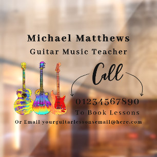 Guitar Teacher Music Lessons Advertising