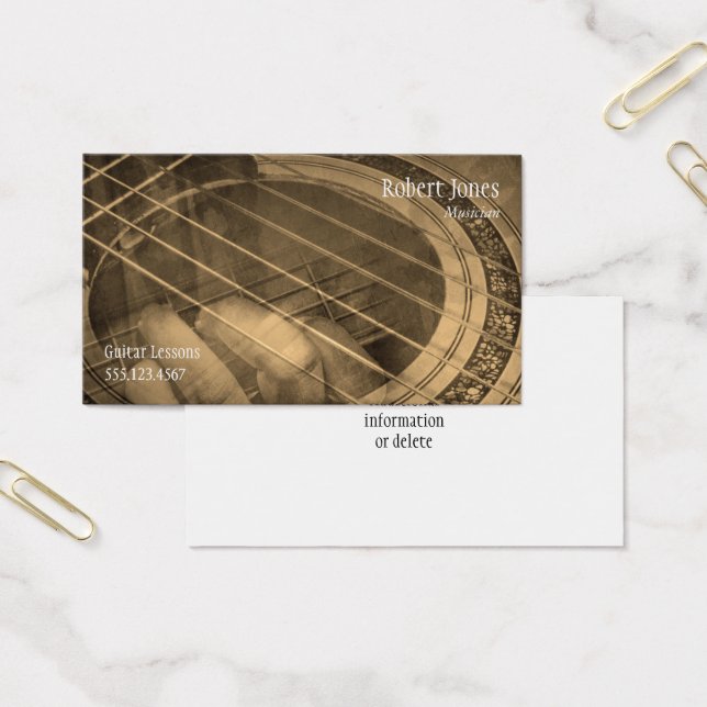 Guitar teacher music lessons instruction (Office)