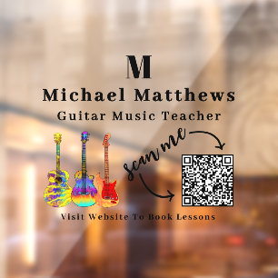 Guitar Teacher Music Lessons QR Code