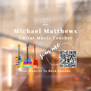 Guitar Teacher Music Lessons QR Code