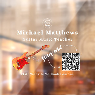Guitar Teacher Music Lessons QR Code