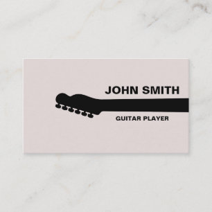 Guitar Teacher Musical Musician Personalised Business Card