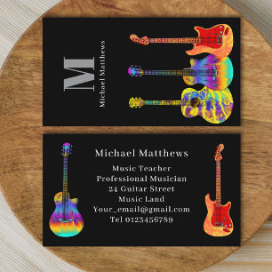 Guitar Teacher Musician Business Card