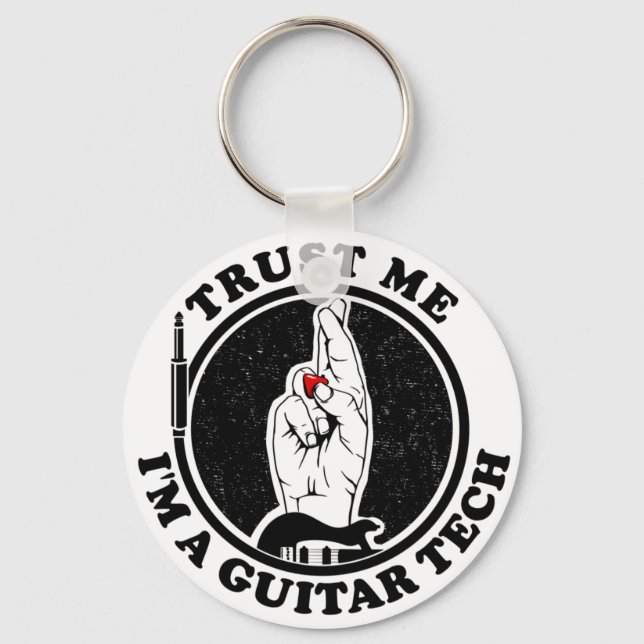Guitar Technician Key Ring (Front)