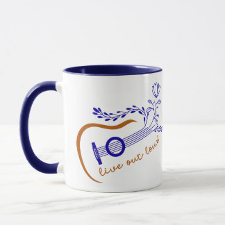 Guitar Theme Live Out Loud Mug