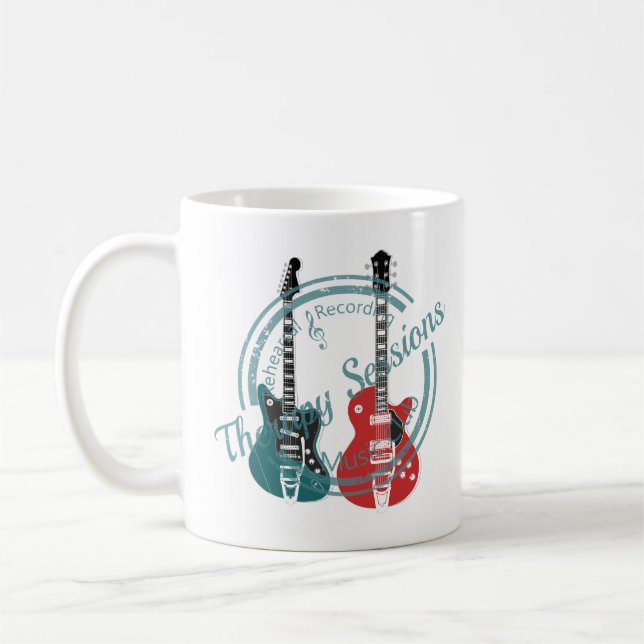 Guitar Therapy Coffee Mug (Left)