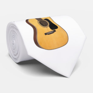 GUITAR -TIE-ON WHITE TIE