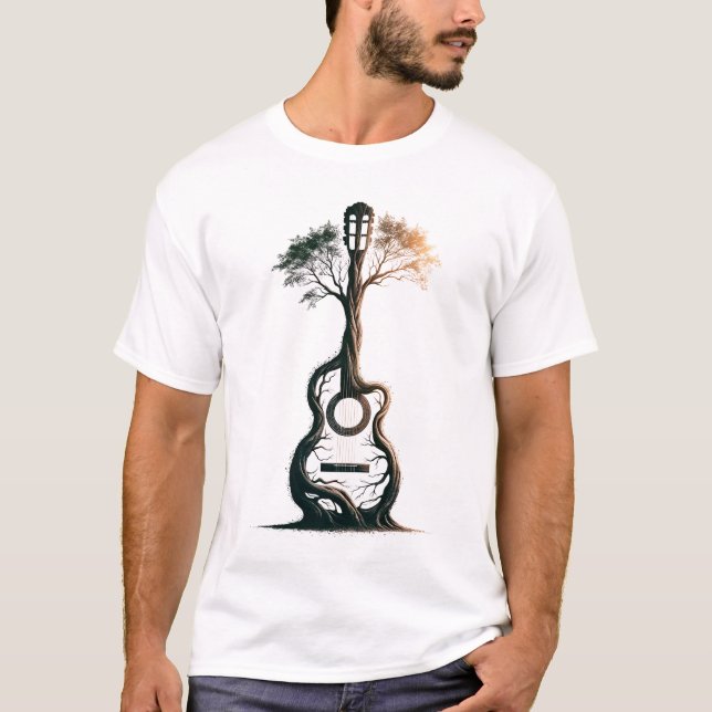 Guitar Tree of Life Guitar Player Guitarist Lover T-Shirt (Front)