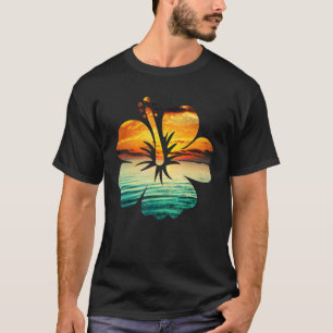 Guitar Tropical Beaching Fan T-Shirt