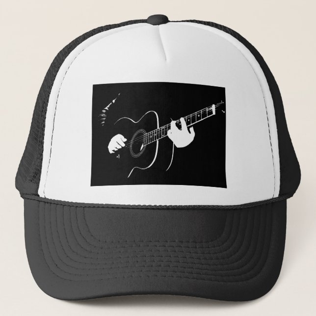 guitar trucker hat (Front)