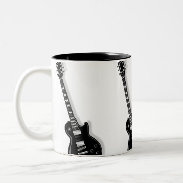 Guitar Two-toned Ceramic Mug (Left)