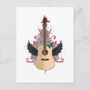 Guitar Vibes Postcard