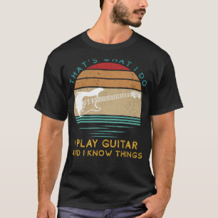Guitar Virtuoso: Chords & Witty Wisdom   Humourous T-Shirt