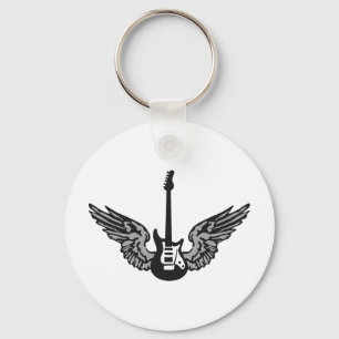 guitar wings key ring