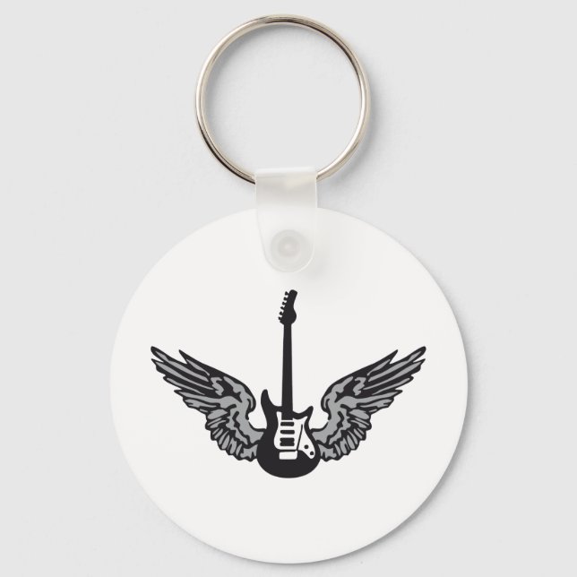 guitar wings key ring (Front)