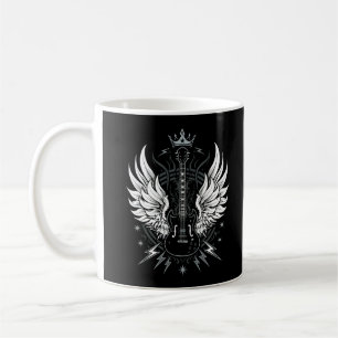 Guitar Wings Vintage Retro Music Coffee Mug