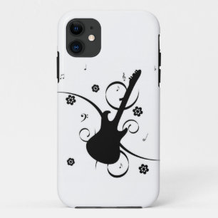 Guitar With Musical Notes iPhone 11 Case