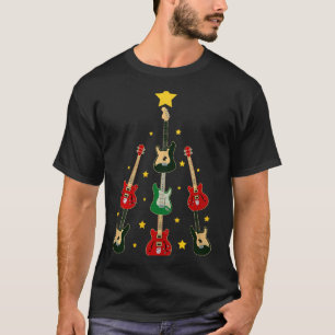 Guitar Xmas Tree Musical Guitar Lovers Guitarist C T-Shirt